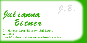 julianna bitner business card